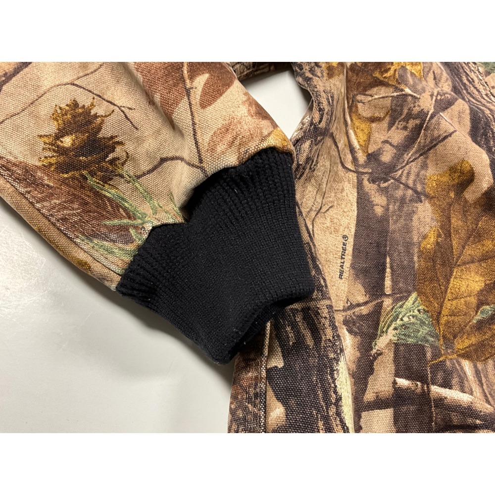VTG Carhartt Youth L 10/12 YYJ220 CAP Camo Hooded Active Jacket Thermal Lined - Picture 15 of 16